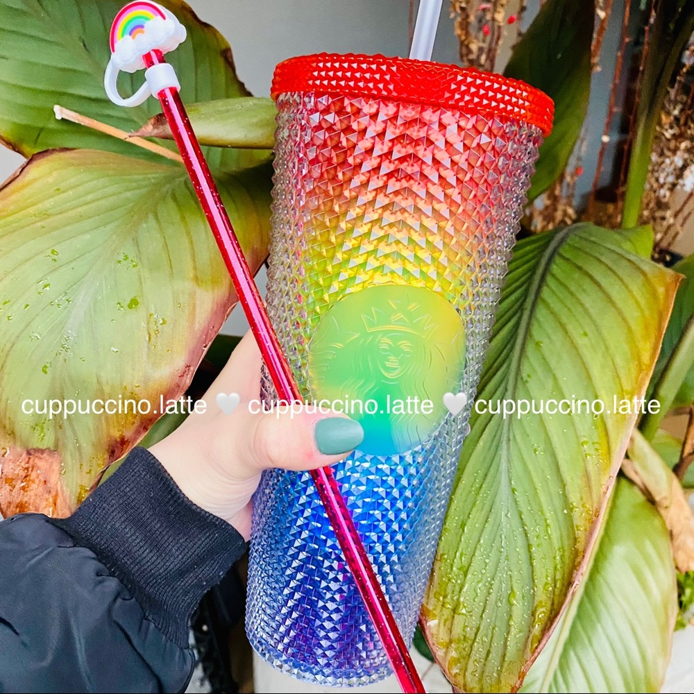 🌈NEW🌈Starbucks 2021 Rainbow Ombre Studded Cup - Picture 1 of 10